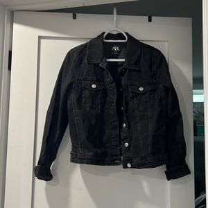 Black Zara jean jacket